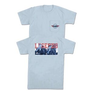 Old Row Wingmen Pocket Tee Light Blue Buckle Top Gun bird legends comfor…